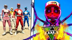 POWER RANGERS vs JAKE no GTA 5 ! ( Subway Surfers )