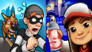 Robbery Bob vs Subway Surfers Gameplay Android,ios Part 120