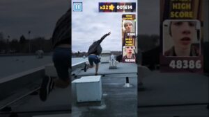 Subway Surfers Parkour #subwaysurfers #parkour #rooftop