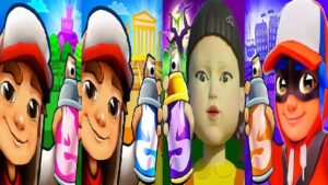Subway Surfers chicago 2023 VS Copenhagen VS Greece 2022 VS Squid Game Doll Gameplay