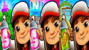 Subway Surfers chicago VS Barcelona VS Chinese Version Di Tie Cheng  2023  Gameplay