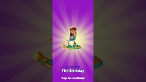 Unlocked The 11th Birthday Board In Subway Surfers #shorts