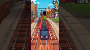 very very super strong running in subway surfers #tranding #youtubeshorts #games2023 #gamers