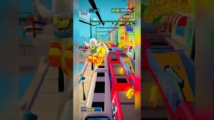 Jumping Shoes are very helpful in this game 😆 (subway surfers gameplay) #youtubeshorts #shorts