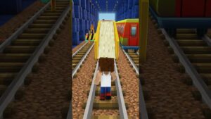 Minecraft Ama Subway Surfers Oynuyoruz!  #shorts