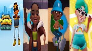 NEW YORK SURFERS | TONY VS DARRYL VS LANA VS RAIN | SUBWAY SURFERS