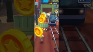 Playing subway surfers extremely hard