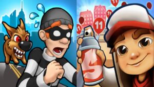 Robbery Bob vs Subway Surfers Gameplay Android,ios Part 125