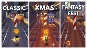 SUBWAY CITY Map Comparison | Classic - Xmas - Fantasy Fest | Subway Surfers