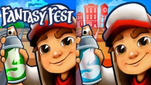 SUBWAY SURFERS FANTASY FEST (ON POKI) VS SUBWAY SURFERS SUBWAY CITY 2022