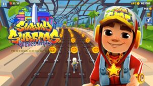 SUBWAY SURFERS GAMEPLAY PC HD 2023 - BUENOS AIRES - JAKE STAR OUTFIT LUNAR TIGER BOARD
