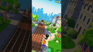 playing Subway surfers. outstanding High Speed gameplay. #shorts