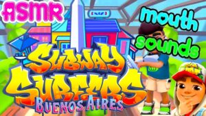 ASMR Gaming 🍀 Subway Surfers Buenos Aires Relaxing Fast Mouth Sounds 💤
