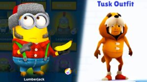 Lumberjack Minion vs Malik Tusk Outfit ! Minion rush Vs Subway Surfers Rio