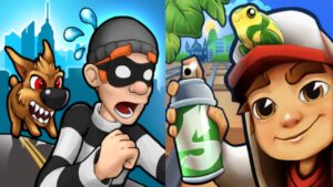 Robbery Bob vs Subway Surfers Gameplay Android,ios Part 135