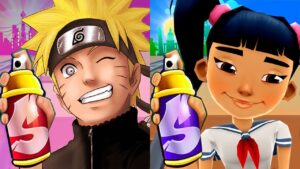 Subway Surfers Buenos Aires 2023 Harumi vs Naruto Subway Run Gameplay HD