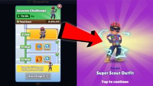 Subway Surfers Rio 2023 - How to complete all 5 Stage to Unlock Super Scout Outfit