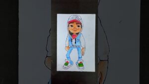Subway surfers drawing: tutorial #shorts #viral