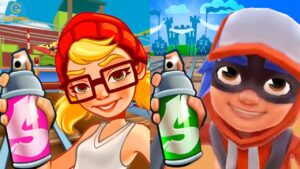 iGameMix👩‍🚒Super Runner Jake Buenos Subway Surfers Vs.Subway Runner Tricky👏Kid Gameplay #284