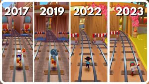 BARCELONA Map Comparison | 2017 - 2019 - 2022 - 2023 | Subway Surfers