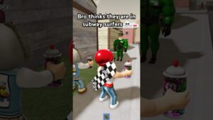 BRO THINKS THIS IS SUBWAY SURFERS💀 #roblox #meme  #robloxmemes #funny #subwaysurfers #coems #viral