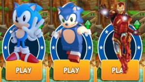 Classic Sonic vs Lego Sonic vs Iron Man Subway Surfers All Stars vs All Bosses Zazz & Dr.Eggman