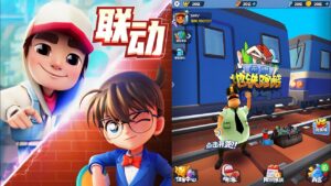 Play with security guard in subway surfers chinese version