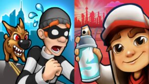 Robbery Bob vs Subway Surfers Gameplay Android,ios Part 141