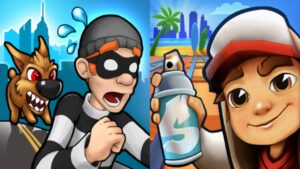 Robbery Bob vs Subway Surfers Gameplay Android,ios Part 143