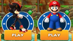 Sonic Dash vs Super Mario Subway Surfers All Stars - Shadow vs All Bosses Zazz Eggman Gameplay