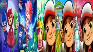 Subway Surfers 2022 VS 2023 Chinese Version VS  Tokyo VS PJ Masks: Super City Run VS  Fixies Rush