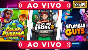 Subway Surfers Hawaii 2023 / Hill Climb 2 e Stumble Guys - 23 de Setembro