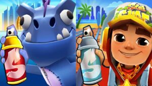 Subway Surfers Hawaii 2023 Jake star Outfit vs Subway Surfers Dubai Dino Gameplay HD