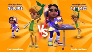 Subway Surfers Hawaii 2023 Versus Gameplay Hali Vs Taha's Tropi Outfit Subway Surfers 2023
