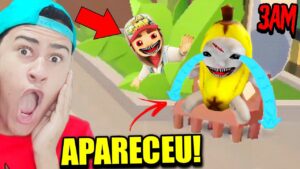Encontrei o BANANA CAT no SUBWAY SURFERS as 3 HORAS DA MANHÃ (Deu ruim!!)