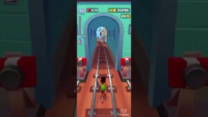 High score at 57,624 points on Subway surfers subway city #subwaysurfers #shorts