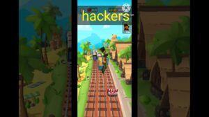 Normal players in subway surfers vs hackers 🤣🤣 #viral #ytshort #subwaysurfers