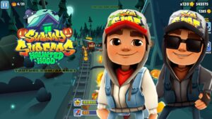 SUBWAY SURFERS GAMEPLAY PC HD HALLOWEEN 2023 - HAUNTED HOOD - JAKE+DARK JAKE
