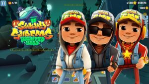 SUBWAY SURFERS GAMEPLAY PC HD HALLOWEEN 2023 - HAUNTED HOOD - JAKE+DARK+STAR OUTFIT
