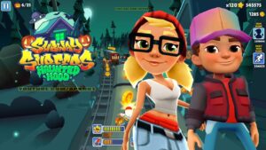 SUBWAY SURFERS GAMEPLAY PC HD HALLOWEEN 2023 - HAUNTED HOOD - OUTATIME JAKE+TRICKY
