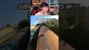 SUBWAY SURFERS en la VIDA REAL 😱🚂 #reaccion #shorts