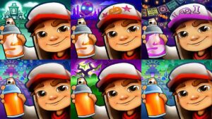 Subway Surfers Halloween 2023 VS 2022 VS 2021 VS 2019 VS 2018 VS 2017