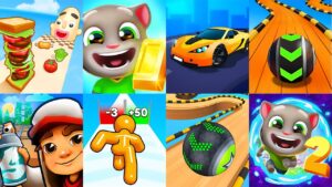 Subway Surfers, Talking Tom, Going Balls, Sandwich Runner, Tall Man Run, Tom Hero, Pancake Run