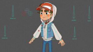 Subway Surfers fan art 🛹✨ Animation and rigging test by Hanaa Mohamed using Moho ✨