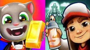 Talking Tom Gold Run Halloween 2023 vs Subway Surfers Halloween 2023 Android Gameplay | New Update