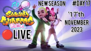 #Day17 🔴Live 👉Subway Surfers👉#seoul 2023|#subwaysurfersseoul #subwaysurferslive