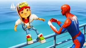 GTA 5 Ragdolls SPIDERMAN vs SUBWAY SURFERS Jumps/Fails (Euphoria Physics) #75