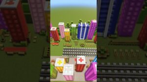 Part 3 of Subway surfers 🚇 in Minecraft #minecraftbuilder#minecraft#build#hacks#ideas#jmoxbuild