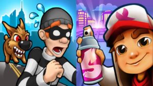 Robbery Bob vs Subway Surfers Gameplay Android,ios Part 151