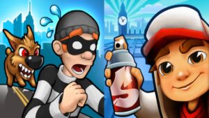 Robbery Bob vs Subway Surfers Gameplay Android,ios Part 156
